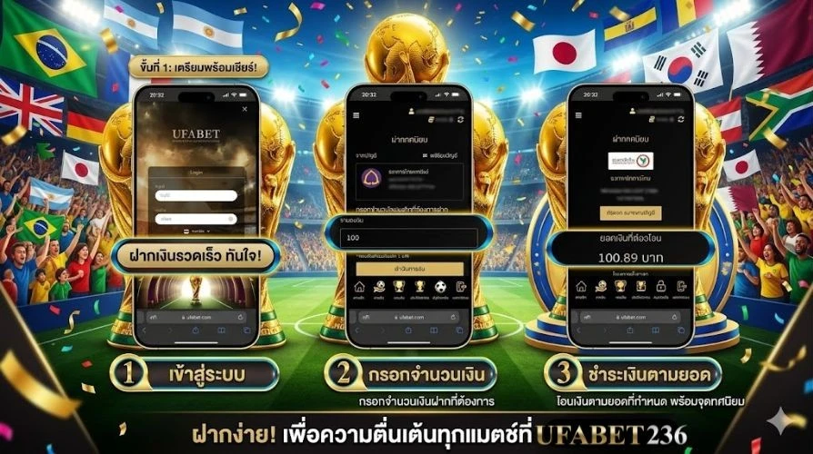 วิธีฝากเงินบอลโลก