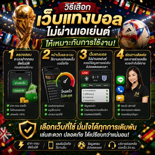 วิธีเลือกเว็บแทงบอลไม่ผ่านเอเย่นต์ ให้เหมาะกับการใช้งาน ufa236