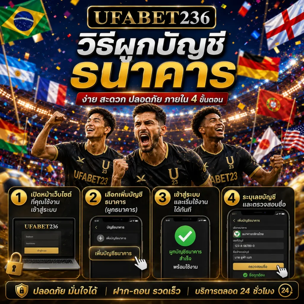 เชื่อมต่อบัญชีธนาคาร UFABET